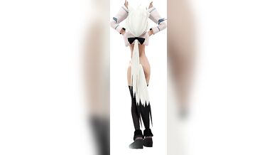"Snow Goddess and Frosty MMD Holographic Rabbit Hole - R18 "