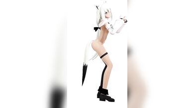 "Snow Goddess and Frosty MMD Holographic Rabbit Hole - R18 "