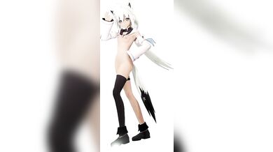 "Snow Goddess and Frosty MMD Holographic Rabbit Hole - R18 "