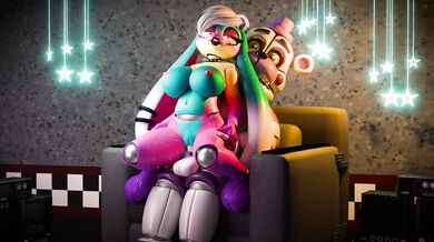 "Tentacle Love with Nebula and Funtime Freddy in HD (BabyMoonART)"