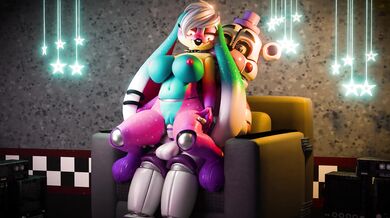 "Tentacle Love with Nebula and Funtime Freddy in HD (BabyMoonART)"