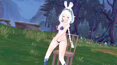 'Blooming in the Garden of Pleasure - Miniature Hentai Adventure with Mualani and Haniwa'