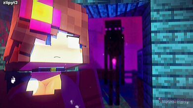 Minecraft's Jenny Belle explores her melancholic side on a hill, as she gets intimate with herself in an unconventional way.