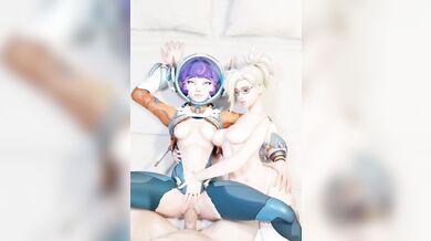 '"Watch" Over Me: The Thrill of a Threesome with Juno and Mercy (Overwatch)'