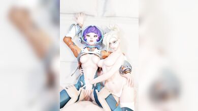 '"Watch" Over Me: The Thrill of a Threesome with Juno and Mercy (Overwatch)'