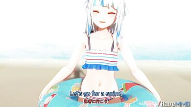 'Busty Blonde Bimbo Takes on a Giant Cock! '