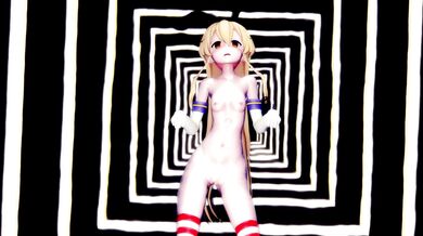 'Tsunami Rave Party! Shimakaze and Ankha's MMD Dance Frenzy with Hamselvish!'