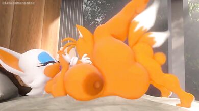 Hentai Rouge and Tail's Adventure in the Red Light District