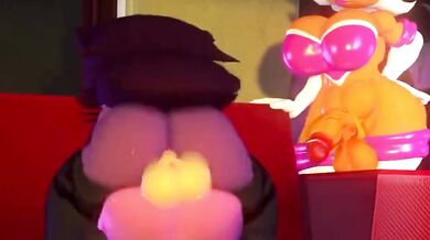 'Gaping Anal and Vaginal Creampie with Aleena and Smashing Amy'