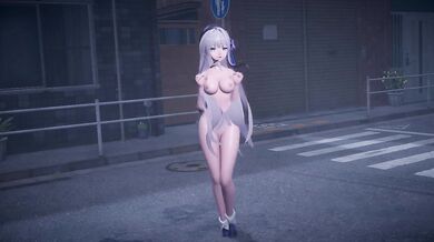 "Sexy lamb Herta moans as her master milks her for all she's worth."