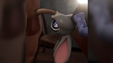 Rewritten: "Deadpool takes Judy Hopps on a wild ride, giving her maximum effort and making sure the experience lasts longer with no sound."