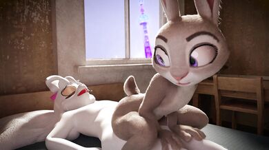 'Bedroom Romp with Judy and Ralsei: A Night of Passionate Love Making in Their Cozy Apartment!'