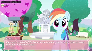 Rainbow Dash's fantasy waifu simulator with pony action!