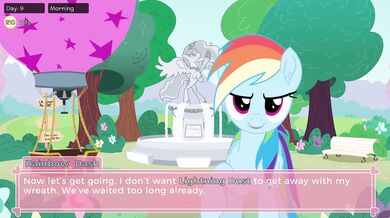 Rainbow Dash's fantasy waifu simulator with pony action!