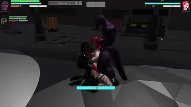 'Bionic Lizards vs. AI Love Doll in Purple Heaven'