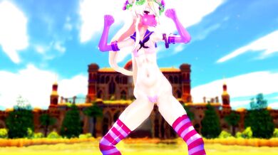 "Lady Shimakaze and Avra K'Davarah's Sultry Sexcapade in the Mushroom Kingdom [MMD R15] by Hamselvish"