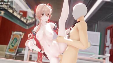 'Blazing Rail Starlet PMV: Honkai Hentai Express!'