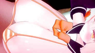 'Anal Bukkake with Hentai Characters and Femdom Catsuits [Black-cum]'