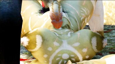 'Futa-sex Orc with a Deer'