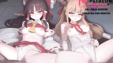 "The Adventures of Reimu, Ibuki and Suika in the Hakurei Shrine: A Touhou Hentai Porn Video"