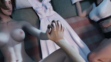 Sexy hentai porn star Aerith takes off her sexy lingerie and strips naked in this hot video.