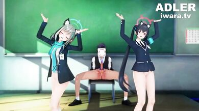 "My Friends, Suna and Shiro, Get Dirty with Me: Serika Blue Archive [ADLER]"