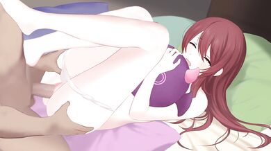 'Taking it from behind on the floating bed! Sexy woman is getting assfucked by her mysterious partner!'