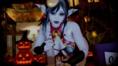 "Lady Vampire Honoka's Late Halloween Punishment"