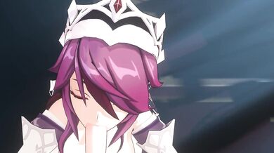 'Teacher's Pet: Rosaria Gets Facialized by Genshin Impact'