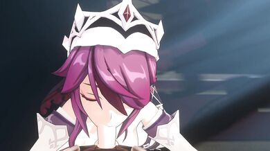 'Teacher's Pet: Rosaria Gets Facialized by Genshin Impact'