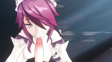 'Teacher's Pet: Rosaria Gets Facialized by Genshin Impact'
