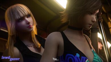 'Two Sexy Schoolgirls in a Steamy Bus Station Encounter'