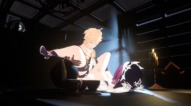 'Genshin Impact: Rosaria and Aether's Passionate Night of Lust in the Ancient Forest'