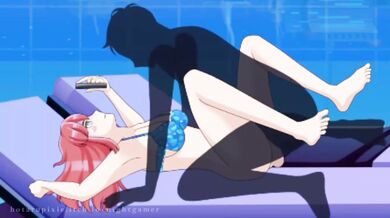 "Hentai Porn Adventures with a Mysterious Nightgamer and His Two Piece Girlfriend"