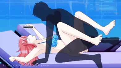 "Hentai Porn Adventures with a Mysterious Nightgamer and His Two Piece Girlfriend"