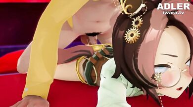 "Unleashing the Beast Within: Narita and Taishin's Lustful Encounter with Uma's Daughter, Aided by ADLER's Magic"