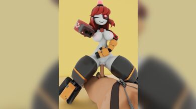 Mimi the sentry is caught in a compromising position by her commanding officer during a routine security check.