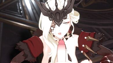 The MILF Next Door: Genshin Impact La Signora Blowjob Oldstump