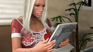 '3rd art babes Babs bubble gum breast expansion'