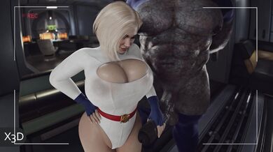 "Powerful Girl Tries to Resist Darkseid's Dominion, But She Can't Escape the X-Rated Fate That Awaits Her!"