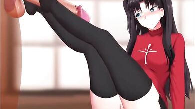 "The Art of Pleasure: Tohsaka Rin and Ginhaha's Erotic Adventure"