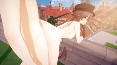 "Hu Tao's Special Business Service: A Day at the Spa for Two"