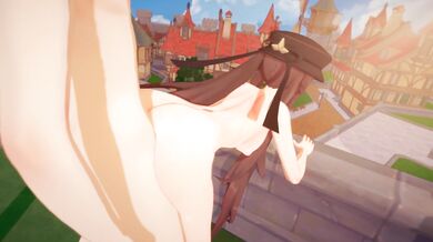 "Hu Tao's Special Business Service: A Day at the Spa for Two"