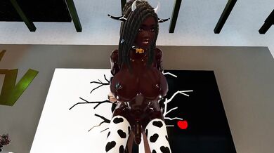 'A young white woman explores her dark desires with a powerful black futanari, using a dildo to satisfy their carnal cravings.'