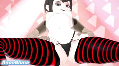 Watch Mavis Dracula and her anonymously-created lover, Anonbluna, get down and dirty in a steamy sex scene that will make your heart race!