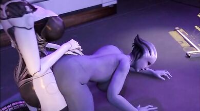 'Lustful Liara: Anal Edging with Her Beautiful Butt!'