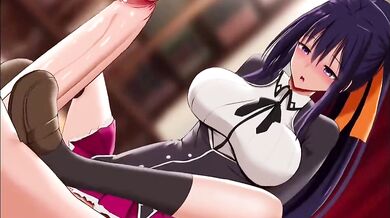 "Sexy Akeno and Her Big Brother's Mischievous Lover"