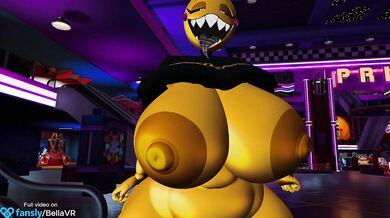 'Mega Breasts Hyper Toy Chick Flashing'