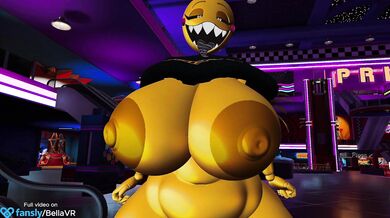 'Mega Breasts Hyper Toy Chick Flashing'