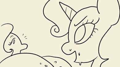 'Ponyville's Sweetheart Submits to Rarity's Syrupy Domination'